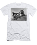 Yamaha Fjr 1300 in Black and White Gill Billington T-Shirt