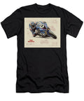 Yamaha Motorbike Racing Scene Kevin Walker and Pixel Reverie T-Shirt