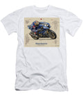 Yamaha Racing in Blue Gear Kevin Walker and Pixel Reverie T-Shirt