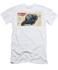 Yamaha Racing Motorcycle Blueprint Kevin Walker and Pixel Reverie T-Shirt
