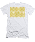 Yellow and White Minimal Line Art Pattern 4 Flower Pairs De 2022 Popular Color Candelabra De5431 Petite Pattern Minimal Graphic Designs T-Shirt