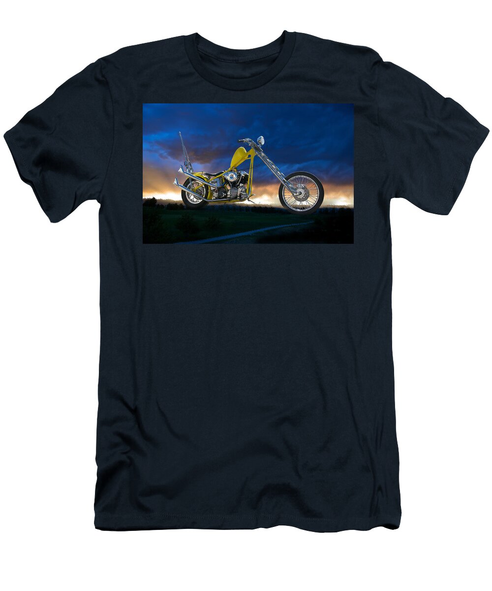 Yellow Chopper Dark Sky Dave Koontz T-Shirt