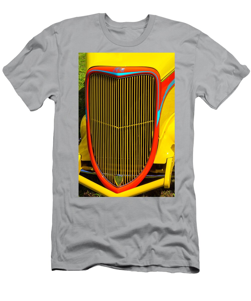 Yellow Ford Hot Rod Grill Garry Gay T-Shirt