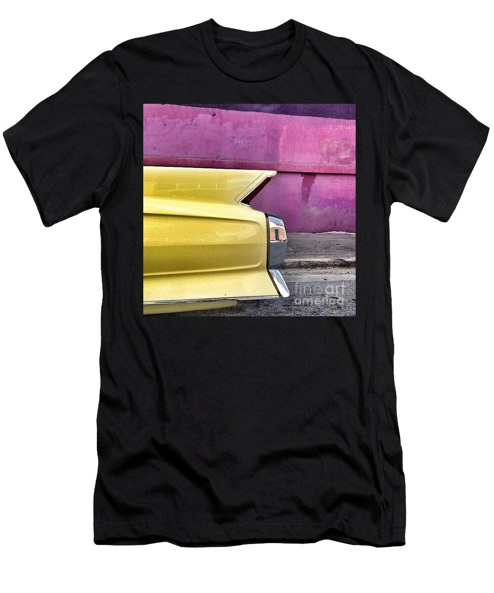 Yellow on Pink Tom Derichs T-Shirt