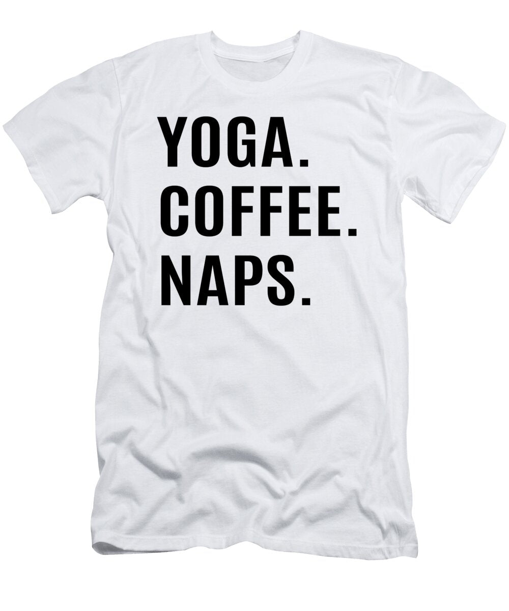 Yoga Coffee Naps Jacob Zelazny T-Shirt