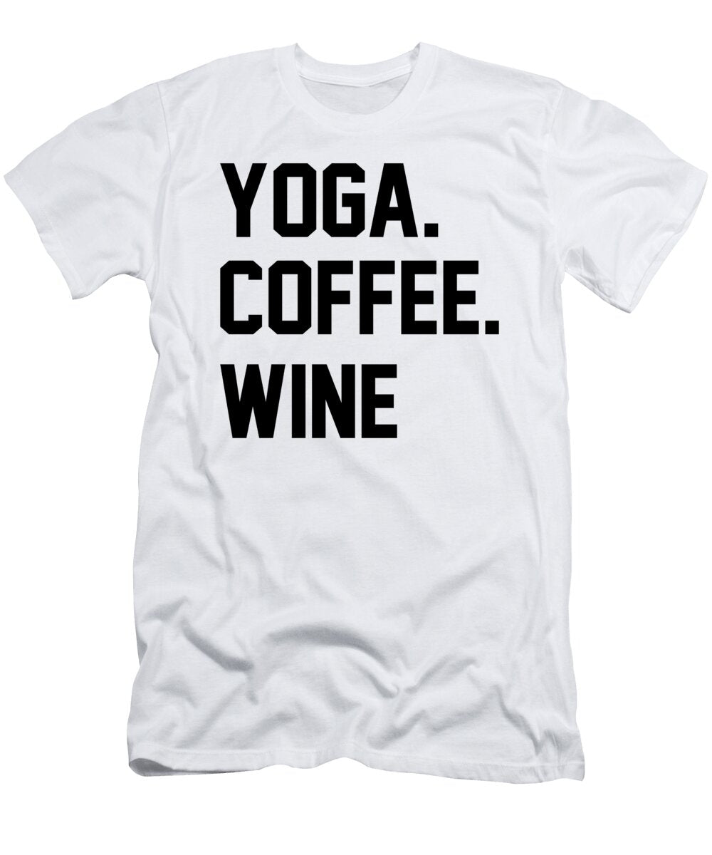 Yoga Coffee Wine Jacob Zelazny T-Shirt