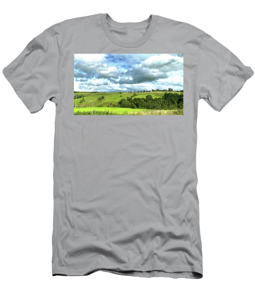 Yorkshire Dales Landscape Near Kirby Malham UK Derek Oldfield T-Shirt
