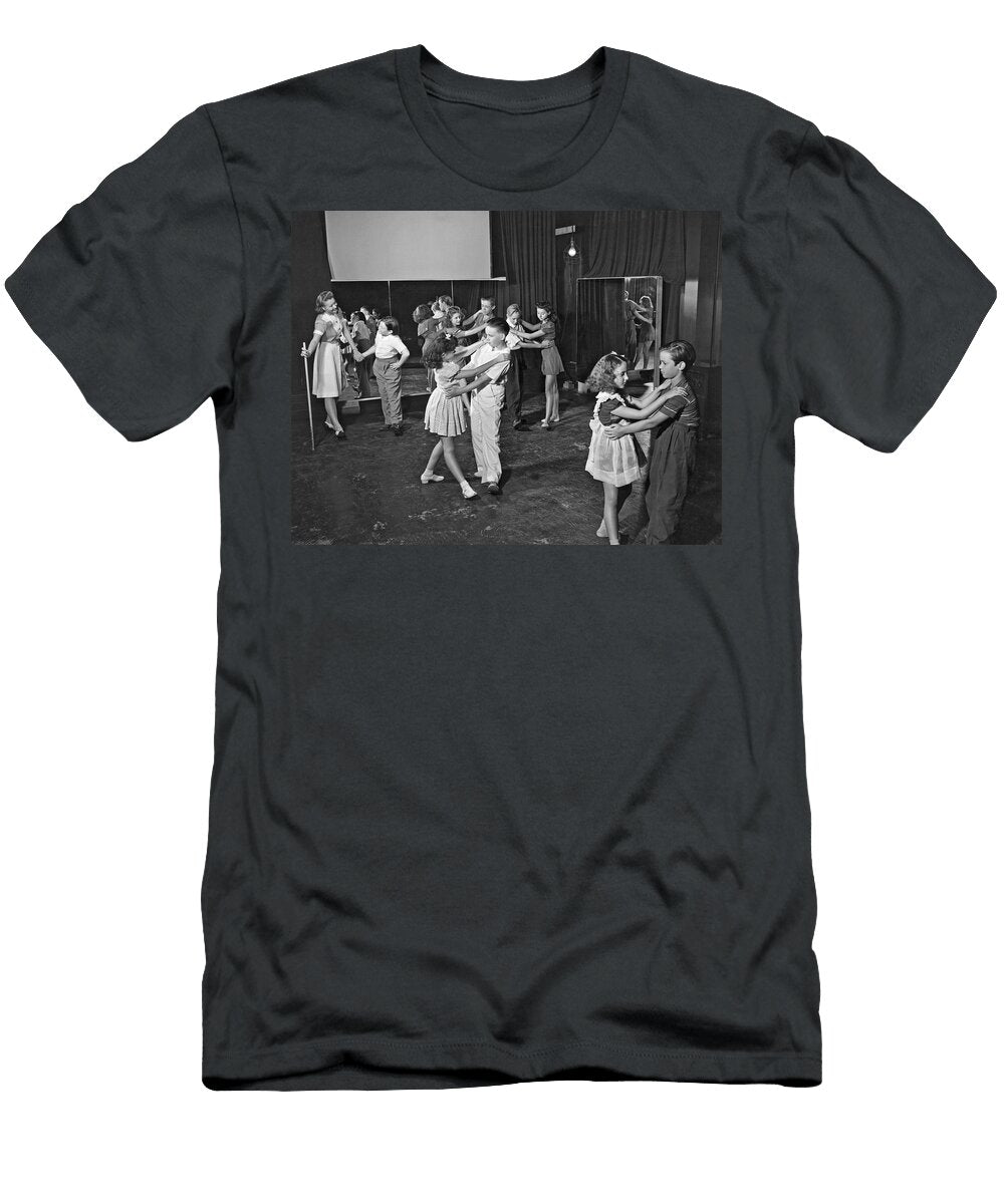 Young Child Actors in Hollywood Learning Folk Dancing At Their S Underwood Archives T-Shirt