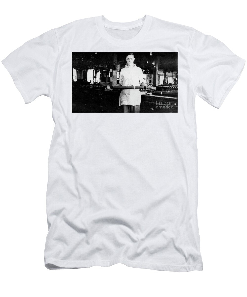 Young Factory Worker Circa 1915 William Jell T-Shirt
