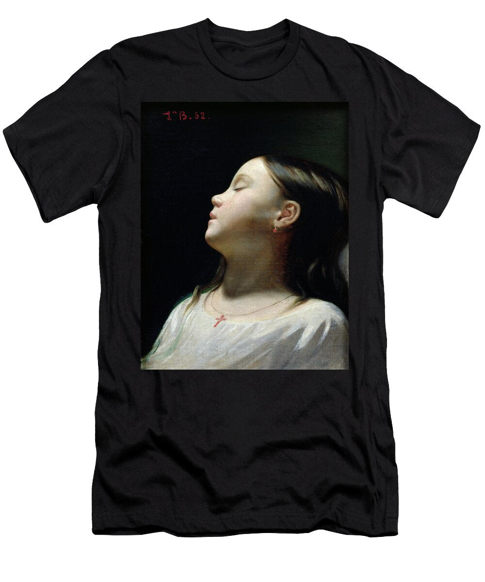 Young Girl Sleeping 1852 Oil on Canvas Leon Joseph Florentin Bonnat T-Shirt