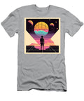 Young Man Dreams of Basketball Greatness in a Vibrant Retro Fut Reborah Barbieri T-Shirt