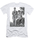 Zelda and F Scott Fitzgerald Ink Portrait 1 Fabrizio Cassetta T-Shirt