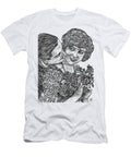 Zelda and F Scott Fitzgerald Ink Portrait 2 Fabrizio Cassetta T-Shirt
