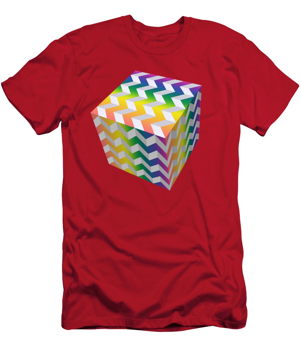 Zig Zag Cube Chuck Staley T-Shirt