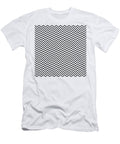 Zigzag Pattern Chevron Geometric Gray Design Thursina T-Shirt