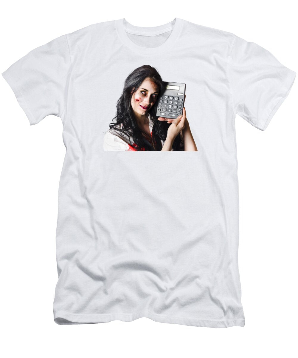 Zombie Finance Worker with Calculator Jorgo Photography T-Shirt